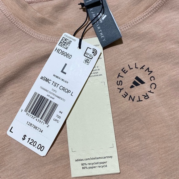 Adidas Stella McCartney TrueStrength Long Sleeve Crop Top - Picture 5 of 8